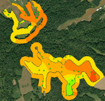 Bobwhite nesting map